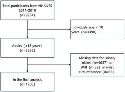 Association between urinary nickel with obesity status in adults: A cross-sectional study